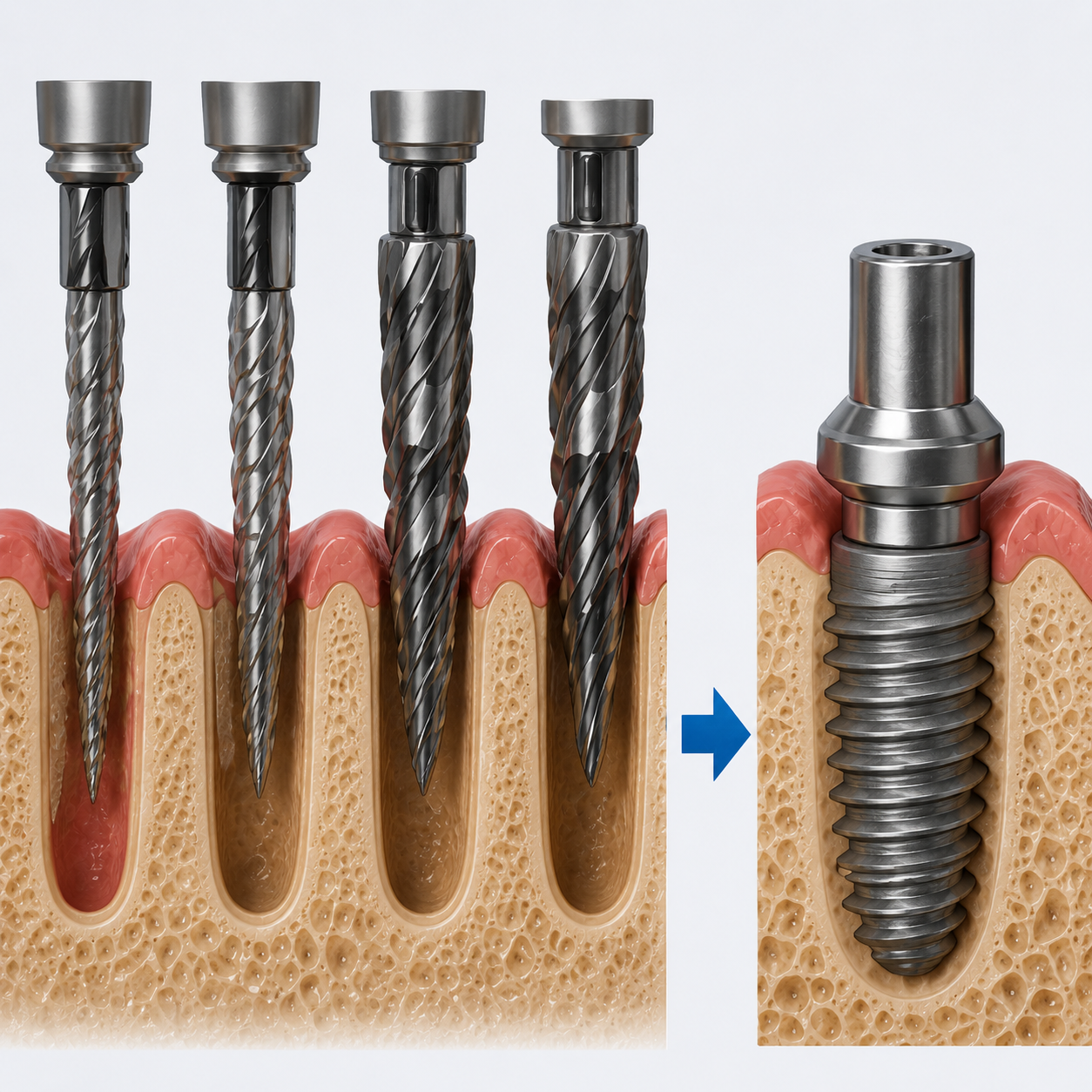 Site Preparation & Implant Placement